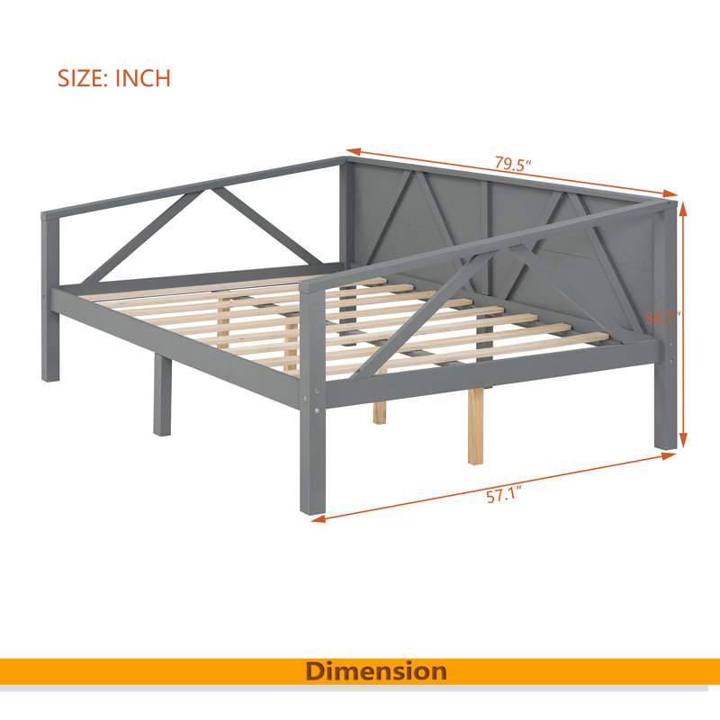 Daybed, Gray, Full