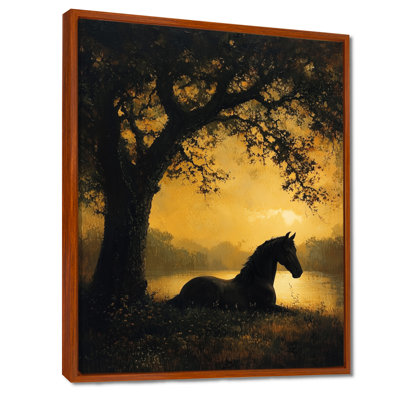 Maricely Horse and the Oak Tree III - Art mural cheval
