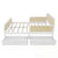 Cadre plateforme pleine grandeur avec 2 tiroirs de rangement-262489045
