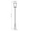 Lampadaire noir câblé à 4 lumières 125,5 po Starkey (double)