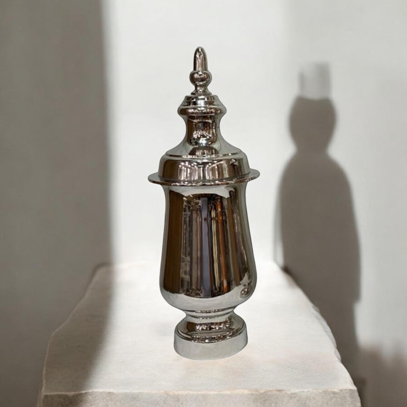Eimile Metal Ginger Jar, 40cm H x 15cm W x 15cm D