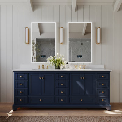 Meuble-lavabo double autoportant Brimfield