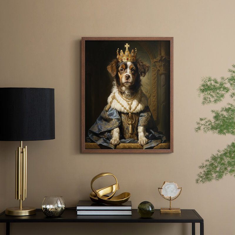 "ANIMALS Series CLXVI" par J Paul, Noyer, H 15 po x l 12 po