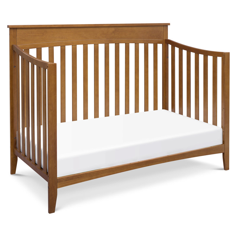 Chestnut Pine Wood 4-in-1 Convertible Crib
