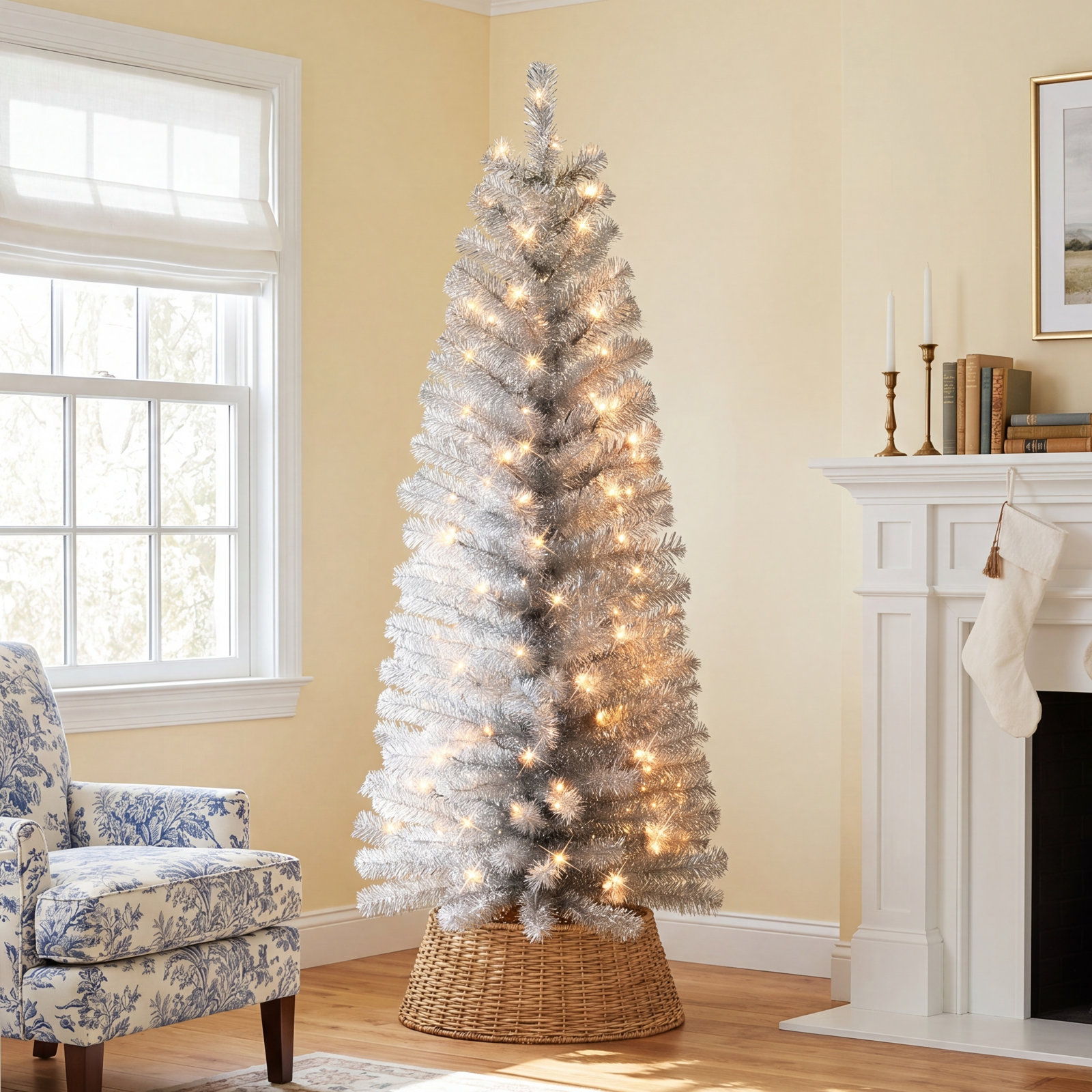 54' Lighted Artificial Fir Christmas Tree