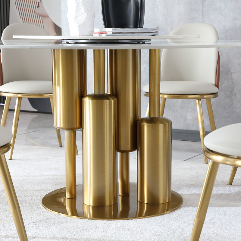 Table de salle à manger moderne en marbre (seulement tables, pas de chaises)