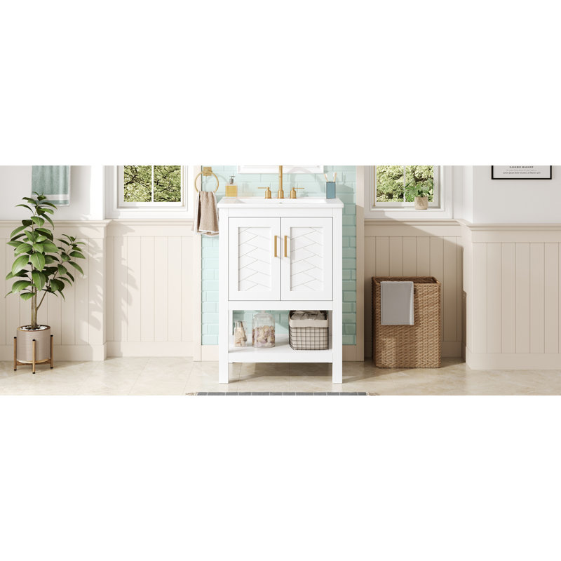 Meuble-lavabo et meuble-lavabo moderne en bois MDF avec rangement