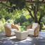 Chaise pivotante Solara ivoire