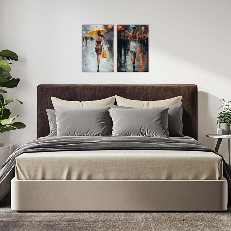 2 Piece Wrapped Canvas Print, 60 cm H x 40 cm W