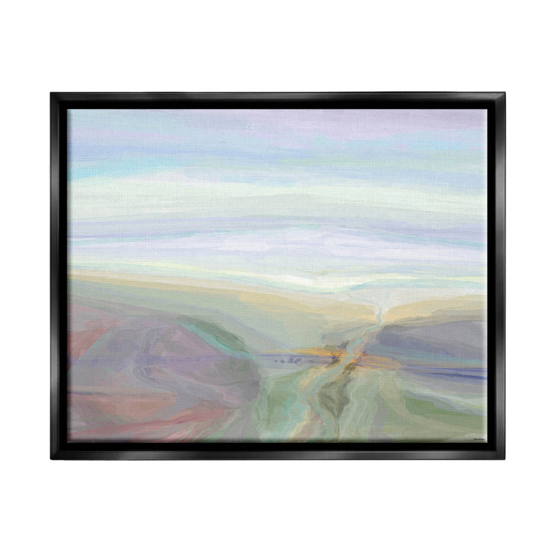 «Abstract Pastel Canyon Landscape», art de la giclée encadrée par Michael Tienhaara, H 17 po x l 21 po x P 1,7 po