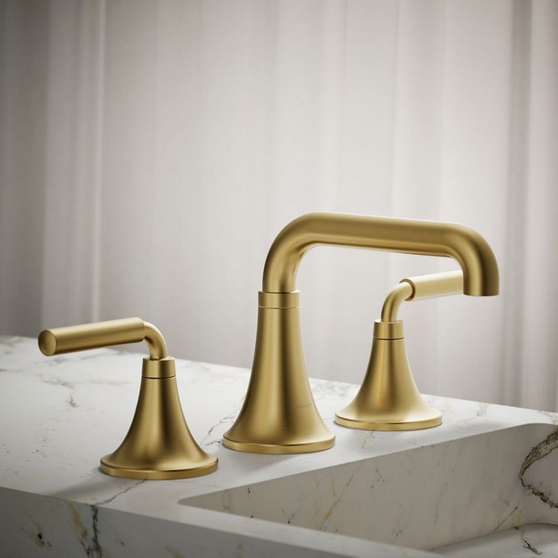 Tone Wall Mounted Bathroom Faucet, Brass, 0.5