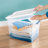 Sterilite Plastic Clear Stackable Latching Storage Box Container