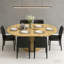 Table de rangement avec rangement, table de salle à manger extensible