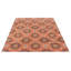 Tapis rouge foncé en laine noué à la main de conception unique 8 pi 1 po x 10 pi nouvel âge Slemp