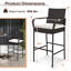 Tabouret de bar d'extérieur 29,5 po