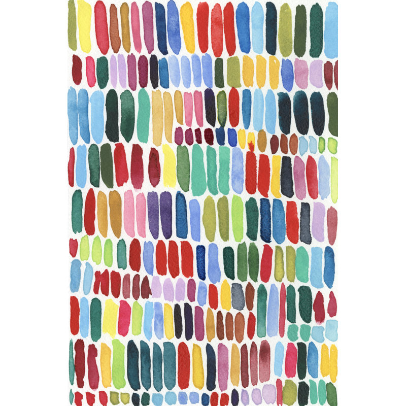 Rainbow Marks II by Regina Moore - Wrapped Canvas Print, 46cm H x 30cm W x 3.8cm D