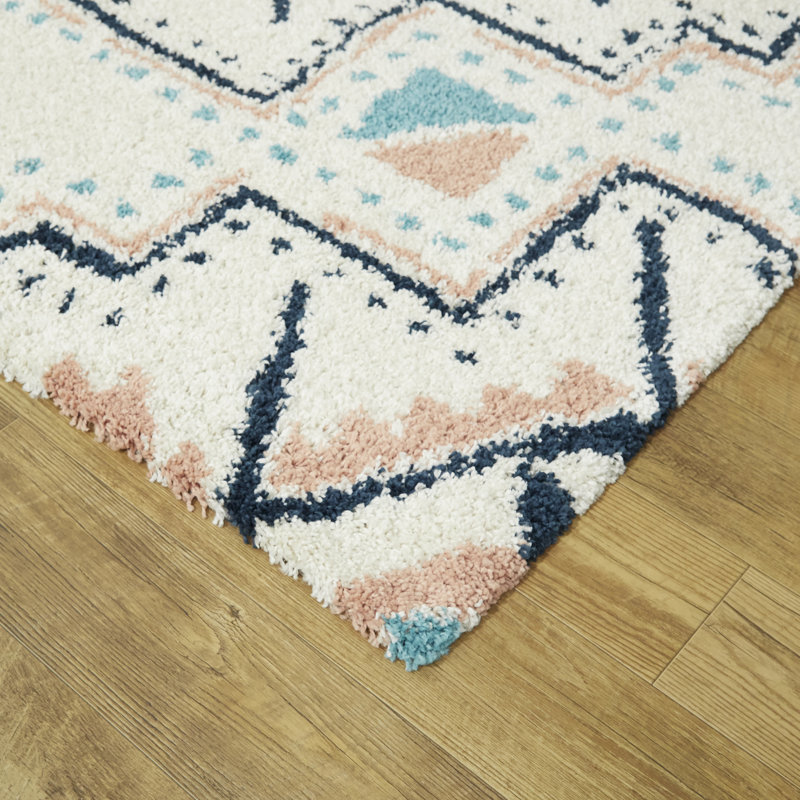 Tapis à poils longs Arnet Southwestern, Rectangle 5 pi 3 po x 7 pi
