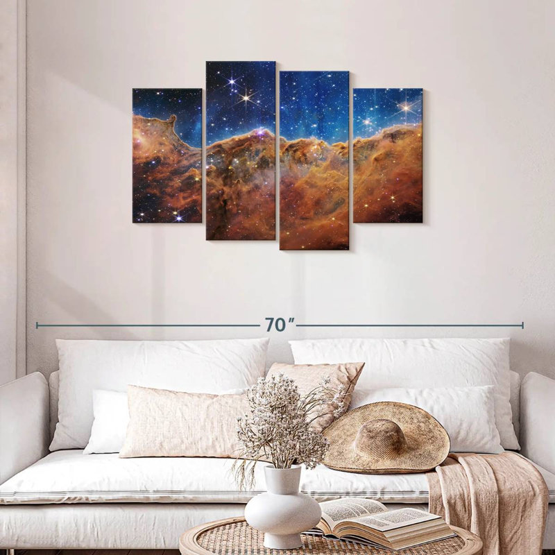 Oberle James Webb's Carina Nebula, 27" H x 43" W