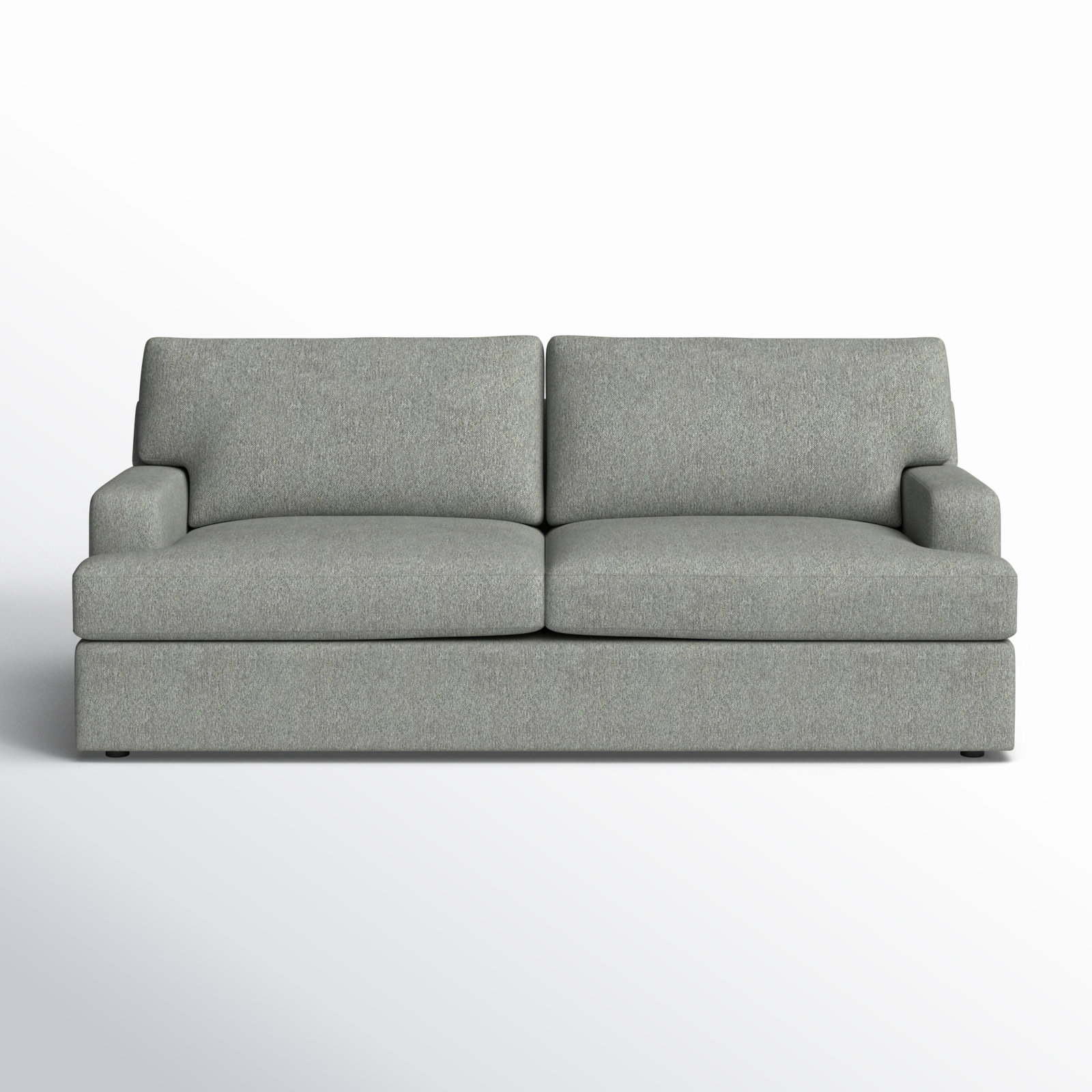 Cleo 84'' Sofa, Ticket Smoke Heathered Basketweave