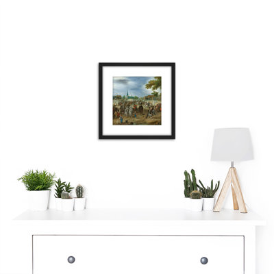 Venne Princes Maurice Valkenburg Horse Fair - Single Picture Frame Painting