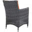 Ensemble repas d'extérieur 9 pièces Sunbrella Modway Invite-40082591