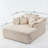 Spacious Foam Sofas, Oversized Modern Chaise For Home, No Assembly Needed