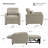 Pebblea Chenille Convertible Chair Bed-123709641