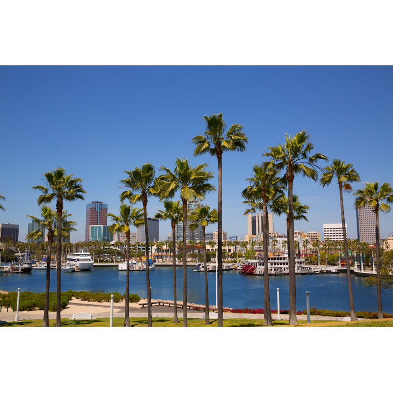Long Beach California by LUNAMARINA - Wrapped Canvas Print, 30cm H x 46cm W
