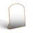 Pemberley Arched Metal Framed Standing Mirror