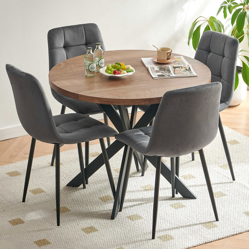 Meera 5 - Piece Dining Set, Gray