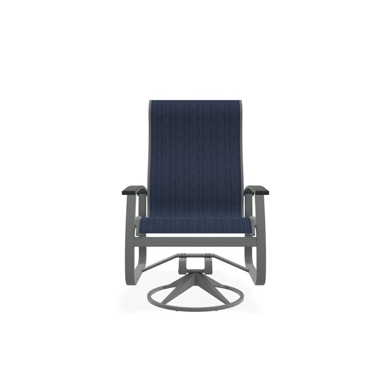 Belle Isle Outdoor Dining Chair, Graphite, Mavi