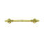 Charlemagne classic 4 inch center to center pull with small fleur de lys on ends  in finish Florentine Gold-1150928973