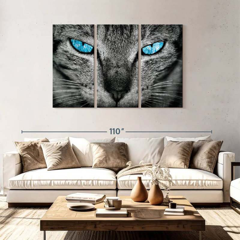 Brampt Cat Eyes Pop, 48" H x 74" W
