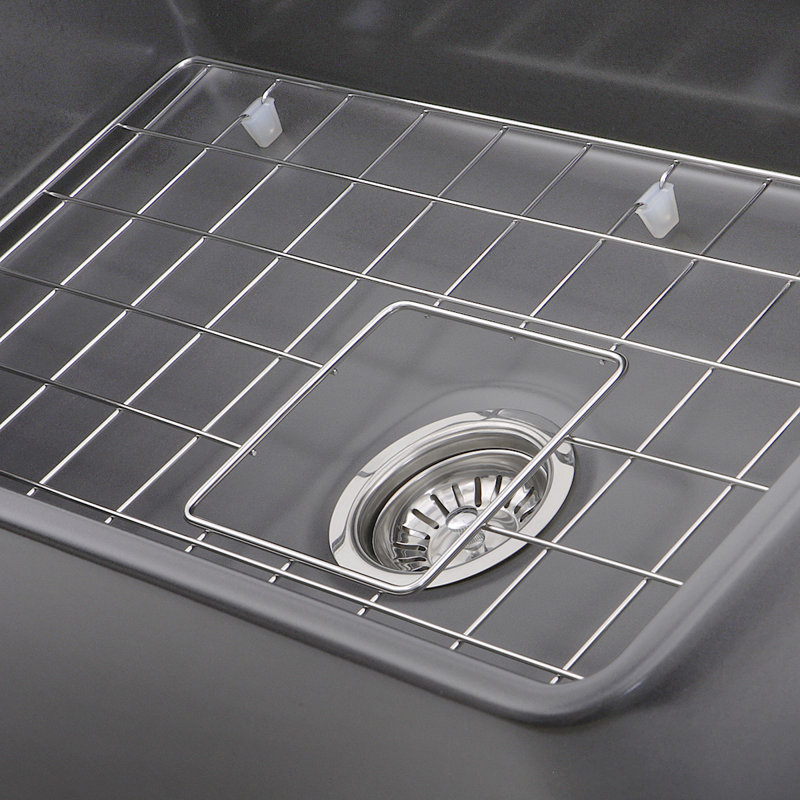 Pranav 30.25'' L Single Bowl Fireclay Kitchen Sink
