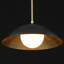 Luminaire suspendu noir mat à 1 lumière Lebone (23,6 po)-1714731362