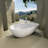 Unionstone 59'' x 30.75'' Undermount Soaking Solid Surface Bathtub