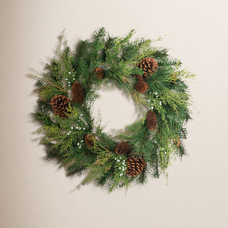 Leatham Faux Pine 24'' Wreath