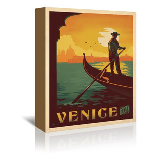 Venice by Anderson Design Group Vintage Advertisement Wrapped on Canvas