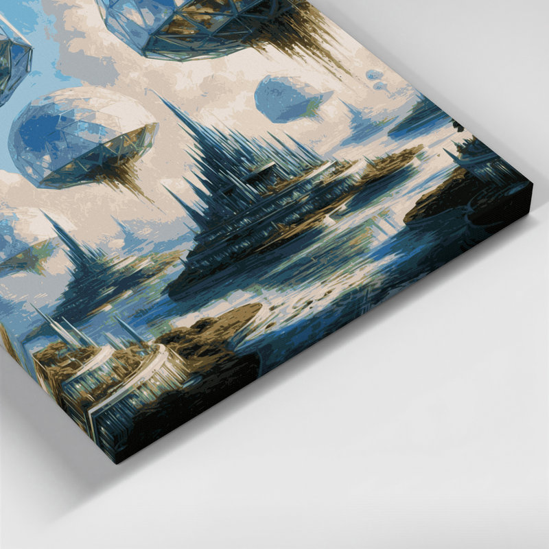 Art mural sur toile Sci Fi Dome, H 32 po x l 32 po