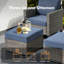 Ensemble de mobilier d'extérieur en osier de patio, ensemble de chaise d'invité en rotin 6 pièces, table basse avec lampe, ensemble de canapé résistant aux intempéries-976004477