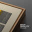Jaune, noir, Mid-Century, blocs de couleur géométriques abstraits, art moderne bohème, calme, 2 pièces-98109300-98109299