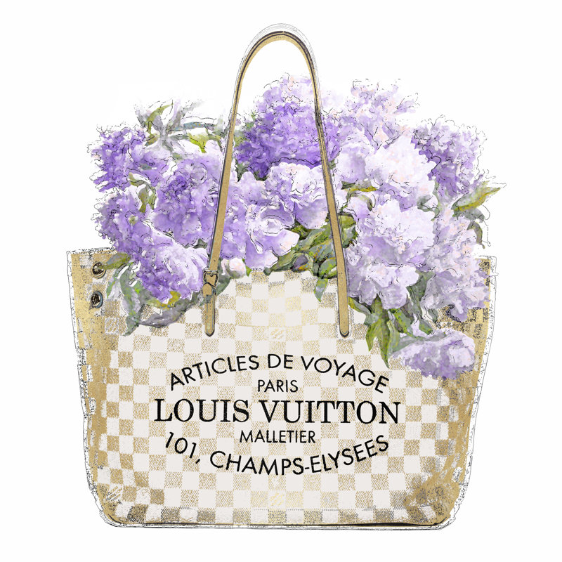 Lavender Bouquet by Madeline Blake - Wrapped Canvas Print, 30cm H x 30cm W