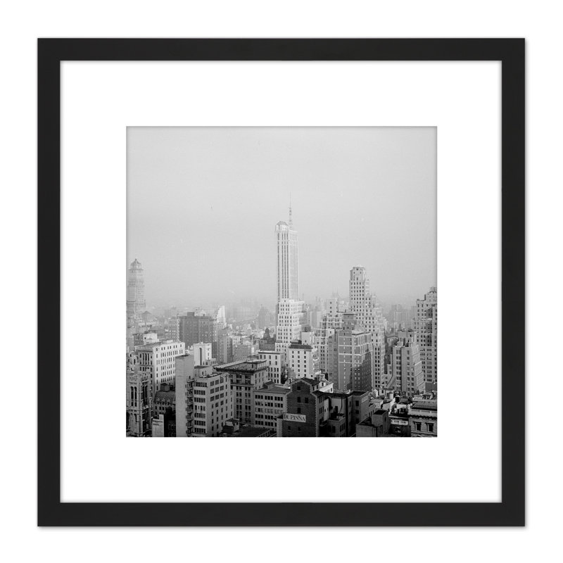 New York City Skyline Skyscrapers 2 Vintage - Single Picture Frame Print