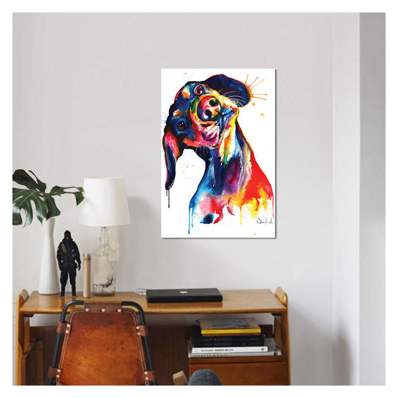 Dachshund - Wrapped Canvas Print, 66.04 cm H x 45.72 cm W x 3.175 cm D