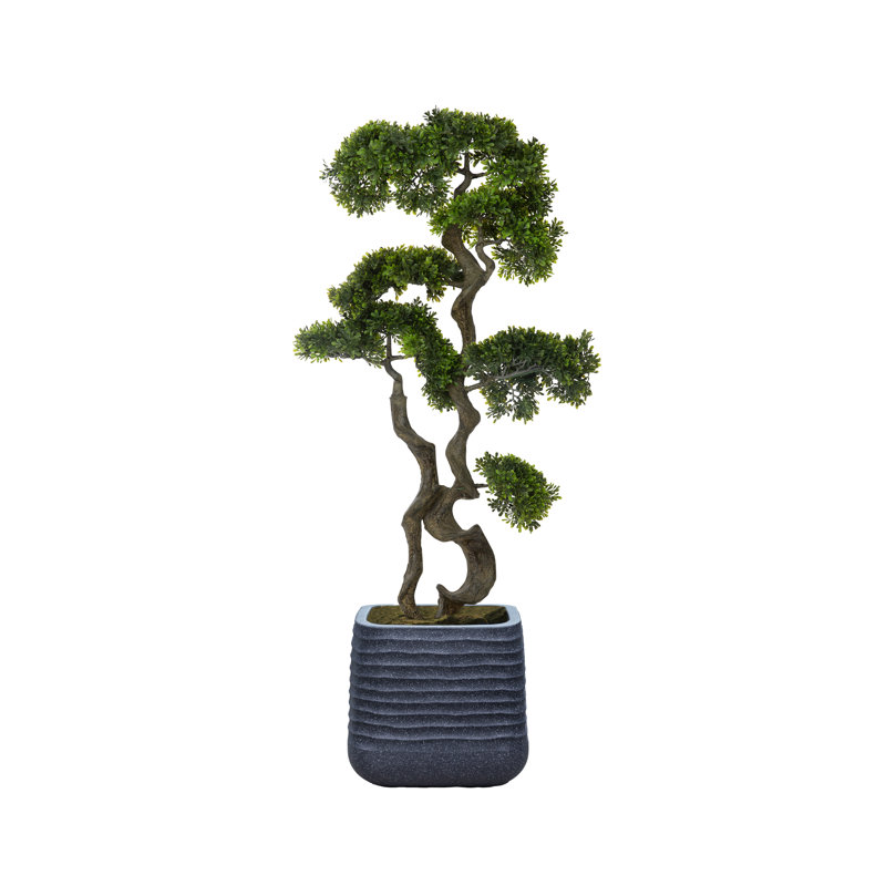 Bonsaï artificiel 51,57 "en pot, Noir