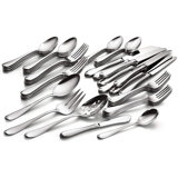 Gorham Studio Stainless Steel 45-Piece Flatware Set, Metallic, Service for 8