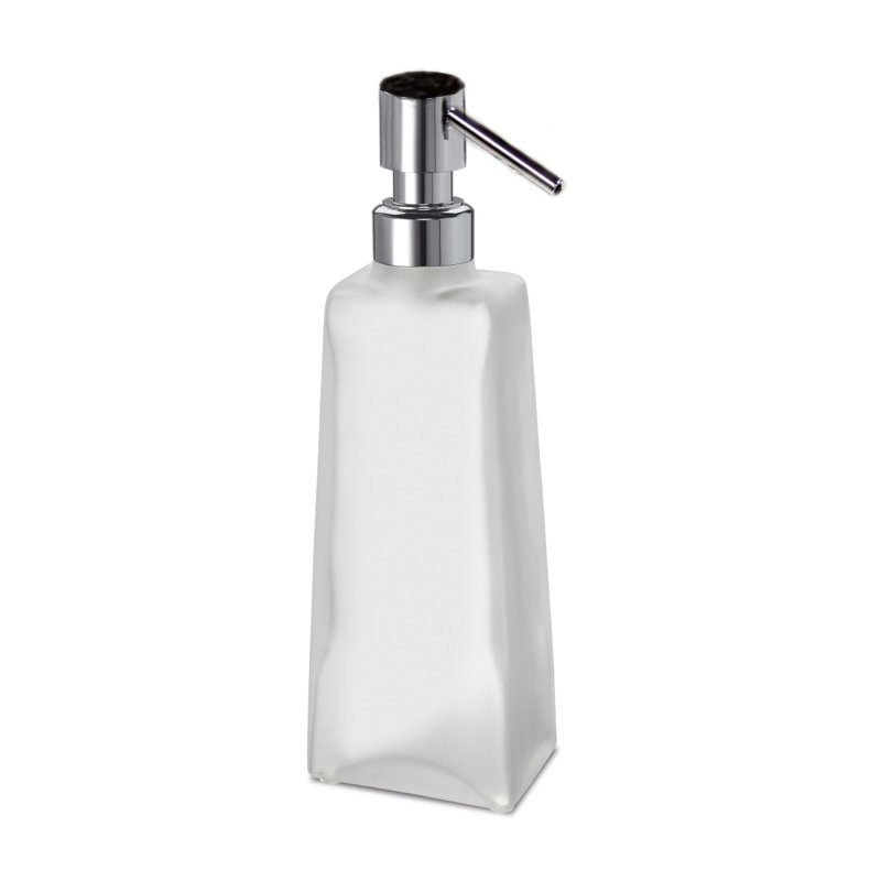 Complète le distributeur de savon à pompe givré, Blanc