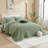 Solid Quilt Set With Star With Vibrant Embroidered Patterns-100919217-100919221