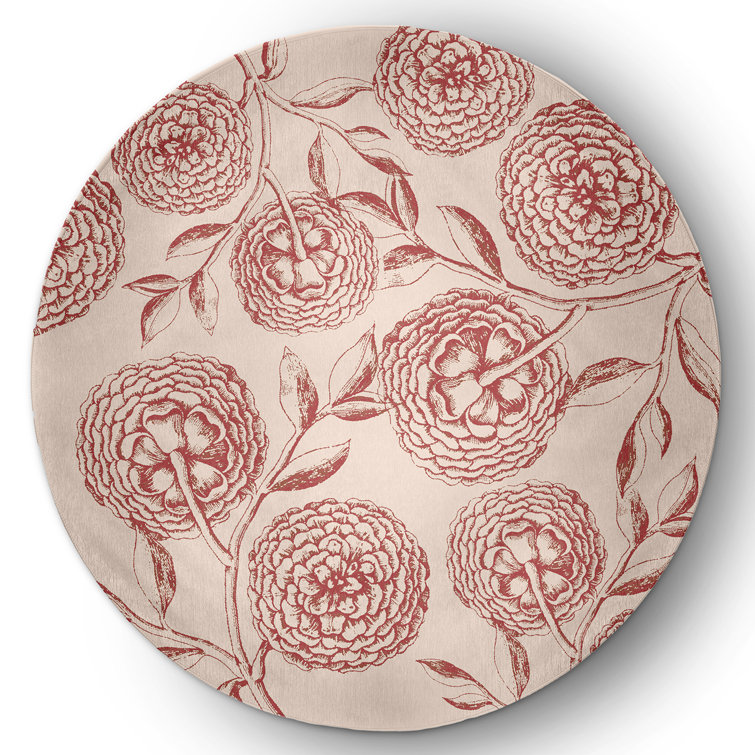 Chenille Floral Indoor Rug