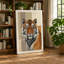 Tiger Composed Minimalist - Wrapped Canvas-1367685697-1367685723